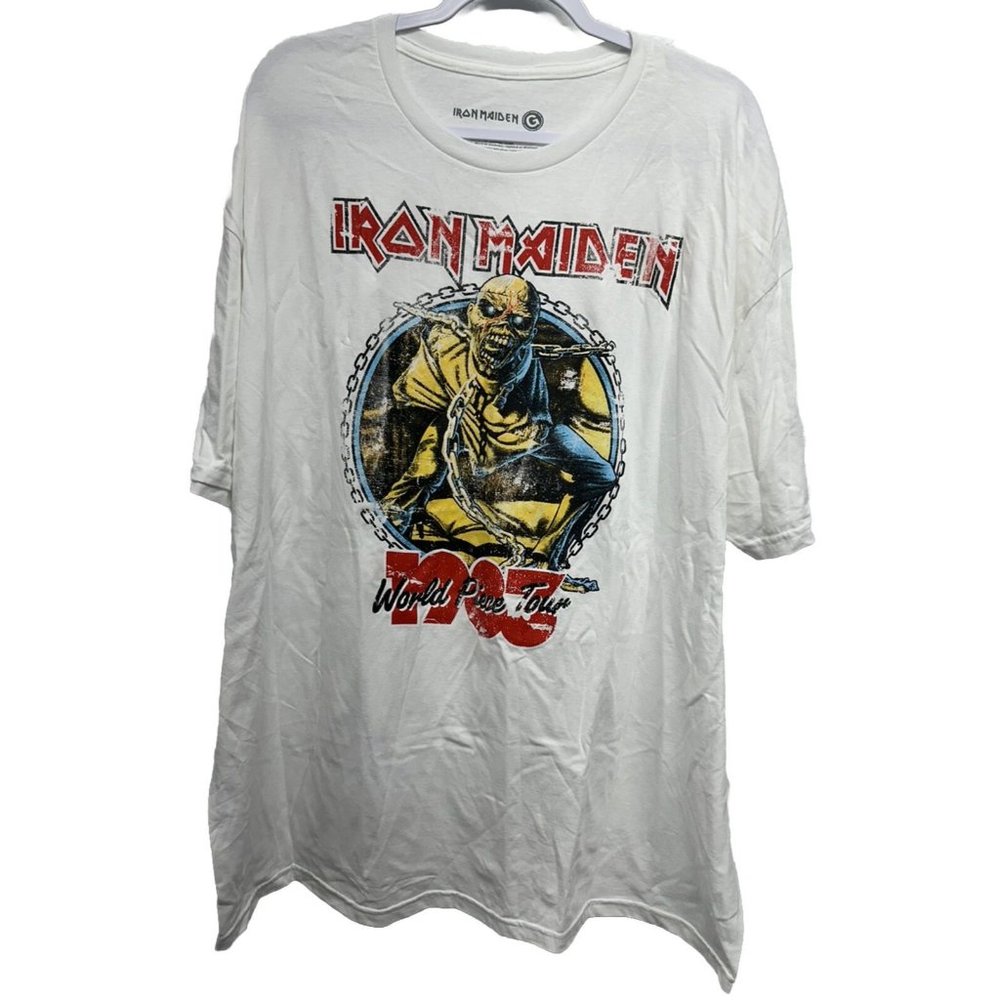 Iron Maiden World Piece Tour 1983 T-Shirt Mens 3XL Eddie Art 80s Metal Rock Band